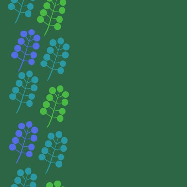 kopya alanı ile soyut basit çiçek deseni