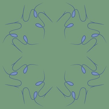 Soyut basit kaligrafi dikişsiz desen