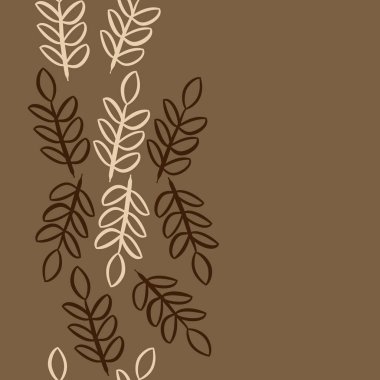 kopya alanı ile soyut basit çiçek deseni