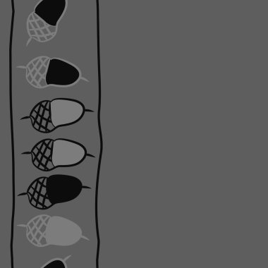 Renkli meşe palamudu ile dikişsiz soyut desen