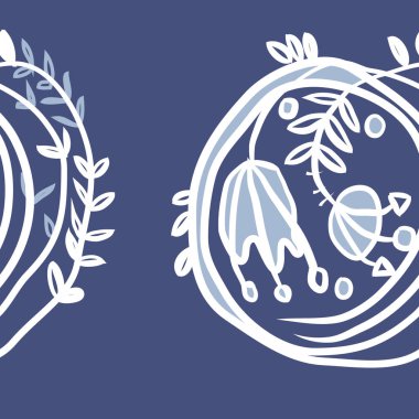 Kusursuz çiçek deseni. Vektör illüstrasyonu