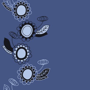 Soyut renkli çiçek seamless modeli