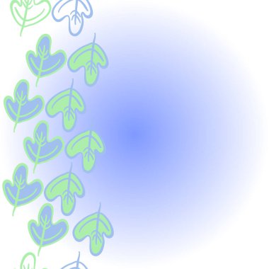 Sonbahar teması ile dikişsiz dikey desen. Vektör çizimi