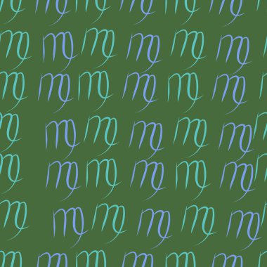 Dağınık sembollerle kesintisiz soyut desen