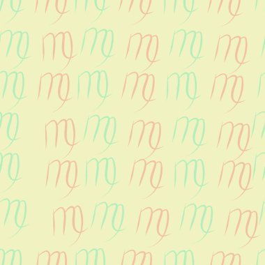 Dağınık sembollerle kesintisiz soyut desen