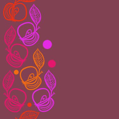 Kusursuz çiçek deseni. Vektör illüstrasyonu