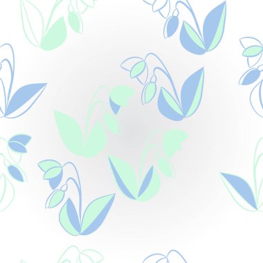 Soyut renkli çiçek seamless modeli