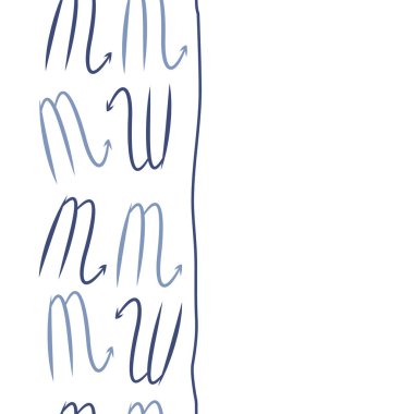 oklu m harflerinin soyut vektör illüstrasyonu, kopya alanı