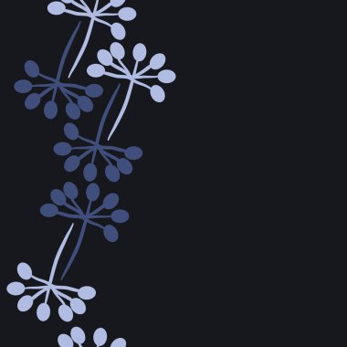 Soyut basit çiçeklerin kusursuz deseni