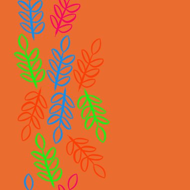 kopya alanı ile soyut basit çiçek deseni