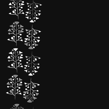 Soyut basit yaprakların kusursuz deseni