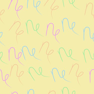 Soyut semboller öğeleri, modern desen tasarımı ile fon