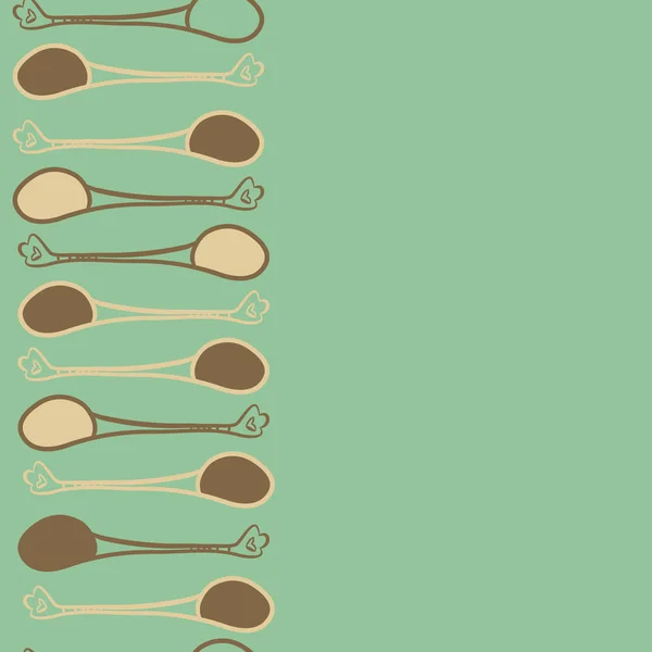 Modello Senza Soluzione Continuità Cucchiai Colorati Astratti — Vettoriale Stock