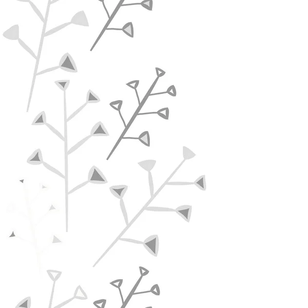 Modèle Sans Couture Branches Simples Abstraites — Image vectorielle