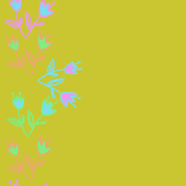 シームレスな花柄 ベクターイラスト — ストックベクタ