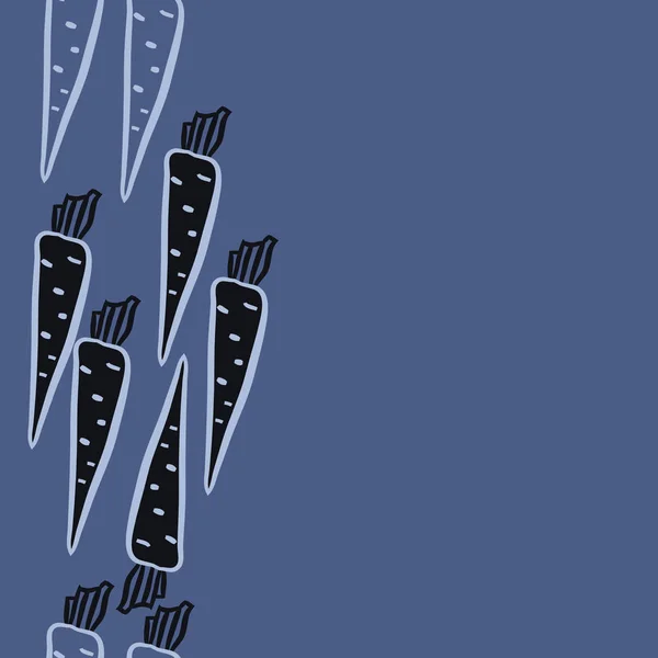 Olgun havuç ile renkli desen