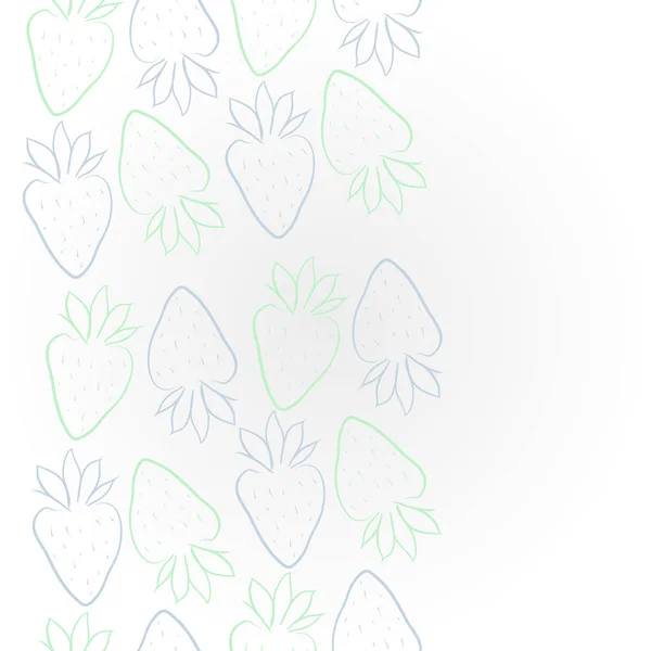 Seamless Strawberries Pattern Vector Illustration — Stock Vector