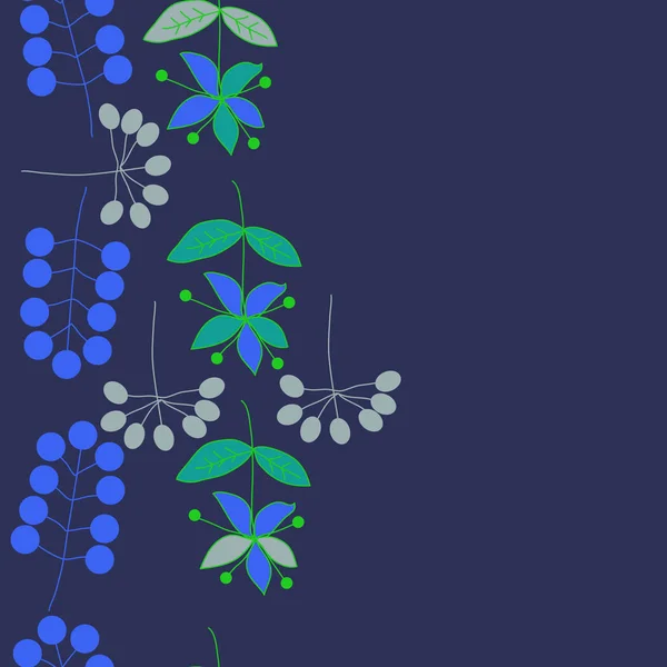 抽象的なカラフルな花のシームレス パターン — ストックベクタ