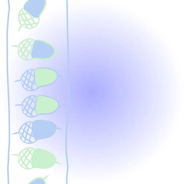 Naadloos Abstract Patroon Met Kleurrijke Eikels — Stockvector