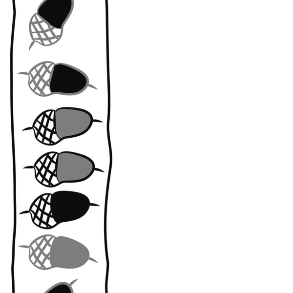 Бесшовный Абстрактный Рисунок Цветными Желудями — стоковый вектор