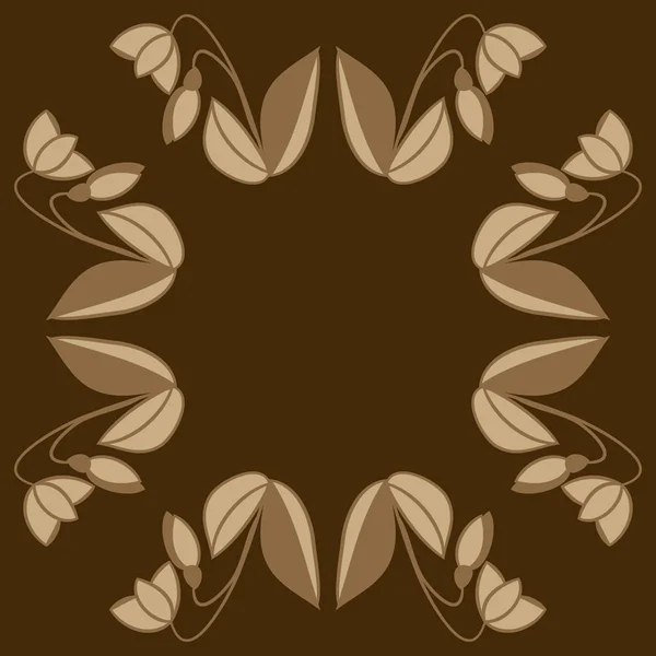 kopya alanı ile soyut basit çiçek deseni