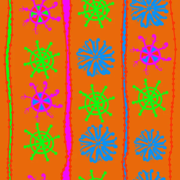 Patrón Sin Costura Patrón Floral Simple Abstracto — Vector de stock