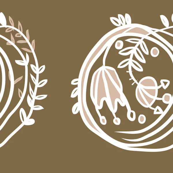 Kusursuz çiçek deseni. Vektör illüstrasyonu