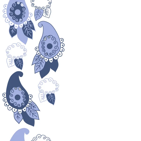 Ilustração Vetorial Ornamento Floral Paisley Padrão Paisley —  Vetores de Stock