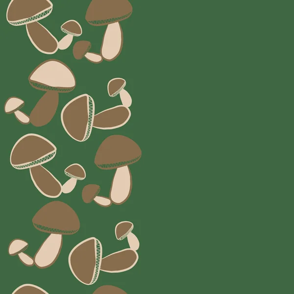 Nahtlose Abstrakte Muster Mit Bunten Pilzen — Stockvektor