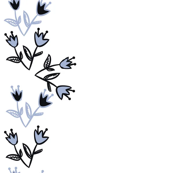 Kusursuz çiçek deseni. Vektör illüstrasyonu