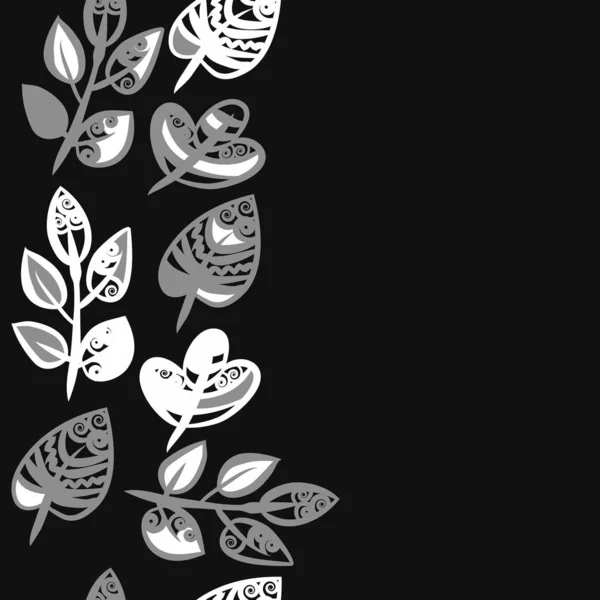 Абстрактний Простий Квітковий Візерунок Простором Копіювання — стоковий вектор