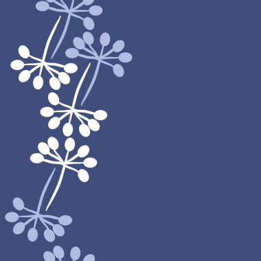 Soyut basit çiçeklerin kusursuz deseni