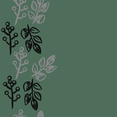 kopya alanı ile soyut basit çiçek deseni