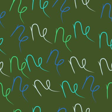 eğri çizgilerin soyut vektör illüstrasyonu, tam kare