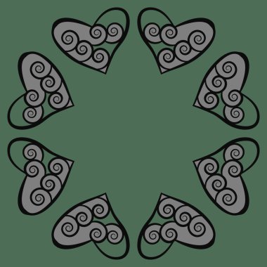 Dalgalar ile soyut basit kalplerin kusursuz desen