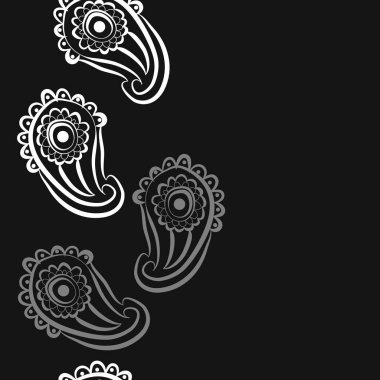 Kusursuz çiçek deseni. Vektör illüstrasyonu