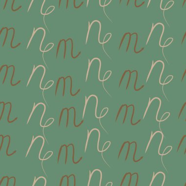 Akrep, oğlak burçlarının dikişsiz deseni. Vektör çizimi