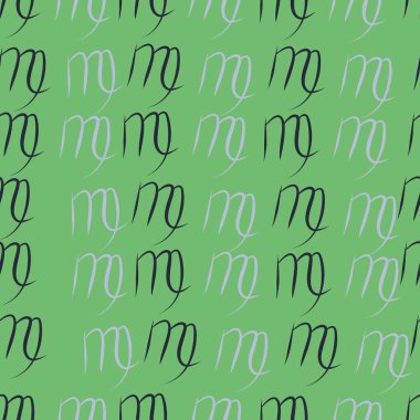 Dağınık sembollerle kesintisiz soyut desen