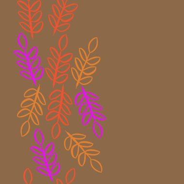 kopya alanı ile soyut basit çiçek deseni