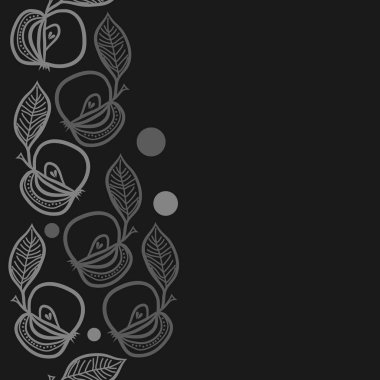 Kusursuz çiçek deseni. Vektör illüstrasyonu