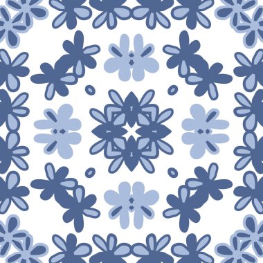 Kaleydoskopik çiçeklerile dikişsiz soyut desen
