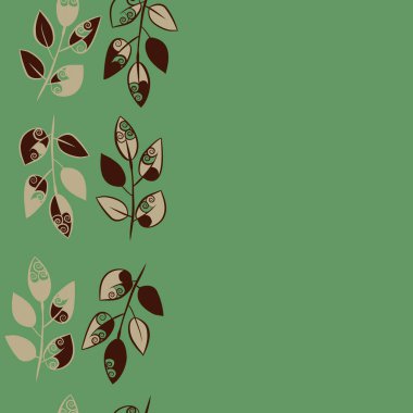 Soyut basit yaprakların kusursuz deseni