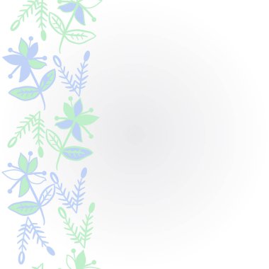 kopya alanı ile soyut basit çiçek deseni