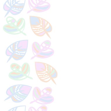 kopya alanı ile soyut basit çiçek deseni