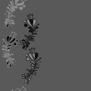 Soyut basit çiçeklerin kusursuz deseni