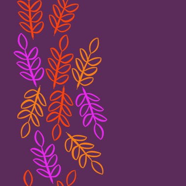 kopya alanı ile soyut basit çiçek deseni