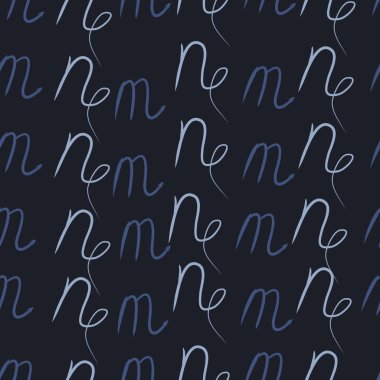 Akrep, oğlak burçlarının dikişsiz deseni. Vektör çizimi