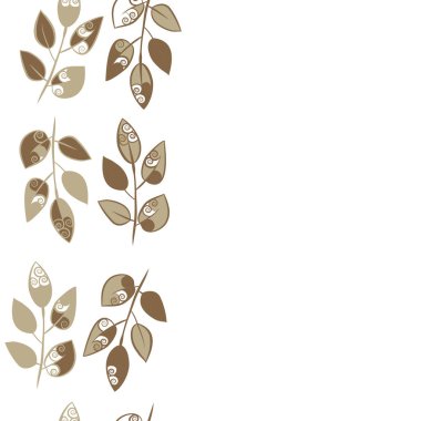 Soyut basit yaprakların kusursuz deseni