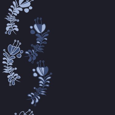 Soyut basit çiçeklerin kusursuz deseni