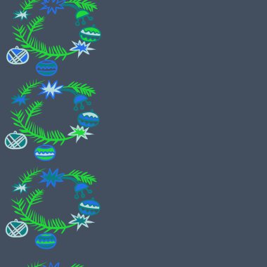 Soyut renkli noel köknar ağaçlarının dikişsiz desen